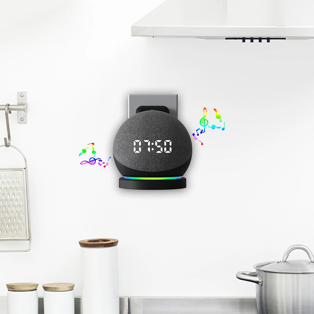 Amazon Speaker Echo Pop - Plastikowy uchwyt ścienny do głośników Zarządzanie